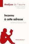 Alexandre Ran, Alexandre Randal, Sandrin Guihéneuf, Sandrine Guihéneuf, lePetitLitté, Lepetitlitteraire... - Inconnu à cette adresse de Kathrine Kressmann Taylor (Analyse de l'oeuvre)