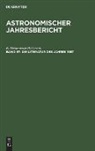 K. Heinemann, F. Henn, W. Lohmann - Astronomischer Jahresbericht - Band 57: Die Literatur des Jahres 1957