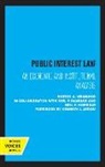 Joel F. Handler, Neil K. Komesar, Burton A. Weisbrod, Burton A. Handler Weisbrod - Public Interest Law