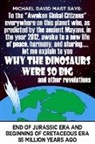 Michael David Mast - To the "Awoken Global Citizens" everywhere on this planet who, as predicted by the ancient Mayans, in the year 2012, awoke to a new life of peace, harmony, and sharing...let me explain to you WHY THE DINOSAURS WERE SO BIG and other revelations