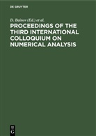 D. Bainov, V. Covachev, Degruyter - Proceedings of the Third International Colloquium on Numerical Analysis