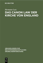 Hermann Lutz - Das Canon Law der Kirche von England