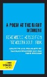 Velcheru Shulman Narayana Rao, Velcheru Narayana Rao, David Shulman, Shulman David - Poem At the Right Moment