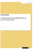 Florian Scholz - Schattenbanken. Wie gefährlich sind sie für die Finanzmärkte?