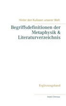 Andre Chinnow - Begriffsdefinitionen der Metaphysik & Literaturverzeichnis