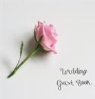 Lollys Publishing - Wedding Guest Book, Bride and Groom, Special Occasion, Love, Marriage, Comments, Gifts, Well Wish's, Wedding Signing Book with Pink Rose (Hardback)