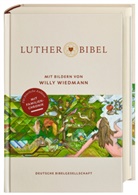 Willy Wiedmann - Lutherbibel mit Bildern von Willy Wiedmann. Mit Apokryphen und Familienchronik. Altes und Neues Testament mit den schönsten Bibel-Bildern des Stuttgarter Künstlers auf 36 Farbseiten.