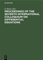 D. Bainov, Degruyter - Proceedings of the seventh International Colloquium on Differential Equations