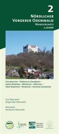 Geo-Naturpar Bergstrasse-Odenwald, Geo-Naturpark Bergstrasse-Odenwald, Geo-Naturpark Bergstraße-Odenwald, Naturpark Neckartal-Odenwald, Neckartal-Oden - Odenwald Freizeitkarte Vorderer Nördlicher Odenwald
