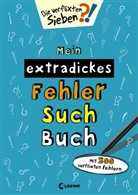 Loew Lernen und Rätseln, Loewe Lernen und Rätseln, Loewe Lernen und Rätseln - Mein extradickes Fehler-Such-Buch (petrol)