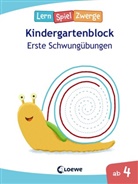 Christine Thau, Loew Lernen und Rätseln, Loewe Lernen und Rätseln, Loewe Lernen und Rätseln - LernSpielZwerge Kindergartenblock - Erste Schwungübungen