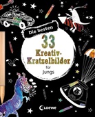 Loew Kratzel-Welt, Loewe Kratzel-Welt, Loewe Kratzel-Welt - Die besten 33 Kreativ-Kratzelbilder für Jungs