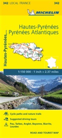 Michelin - Hautes-Pyrenees, Pyrenees-Atlantiques - Michelin Local Map 342