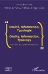 Marr Amon, Marri Amon, Marie-Ange Julia - Oralité, Information, Typologie