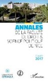 COLLECTIF - Annales de la faculté de droit et science politique de Nice