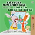 Shelley Admont, Kidkiddos Books - I Love to Brush My Teeth (Malay English Bilingual Children's Book)