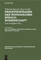 Carlo Battisti, Wilhelm[Gefeierter] Meyer-Lübke, Erns Hoepffner, Ernst Hoepffner - Wilhelm[Gefeierter] Meyer-Lübke: Prinzipienfragen der romanischen Sprachwissenschaft - Teil 3: Le dentali esplosive intervocaliche nei dialetti italiani