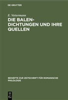 E Vettermann, E. Vettermann - Die Balen-Dichtungen und ihre Quellen