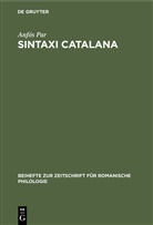 Anfós Par - Sintaxi catalana