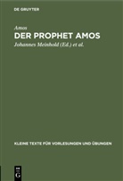 Amos, Hans Lietzmann, Johannes Meinhold - Der Prophet Amos