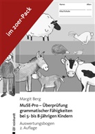 Margit Berg - MuSE-Pro - Überprüfung grammatischer Fähigkeiten bei 5- bis 8-jährigen Kindern - Auswertungsbogen