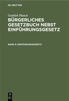 Gottlieb Planck - Gottlieb Planck: Bürgerliches Gesetzbuch nebst Einführungsgesetz - Band 6: Einführungsgesetz