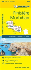 Michelin - Finistere, Morbihan - Michelin Local Map 308