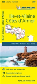 Michelin - Cotes-d'Armor, Ille-et-Vilaine - Michelin Local Map 309
