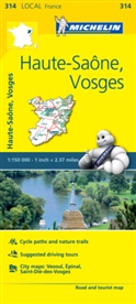 Michelin - Haute-Saone, Vosges - Michelin Local Map 314