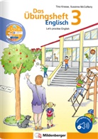 Tin Kresse, Tina Kresse, Susanne McCafferty - Das Übungsheft Englisch: Das Übungsheft Englisch - Klasse 3, m. Audio-CD 'Jicki Vokabel-Dusche 3'