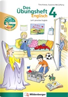 Tin Kresse, Tina Kresse, Susanne Mccafferty - Das Übungsheft Englisch: Das Übungsheft Englisch - Klasse 4, m. Audio-CD 'Jicki Vokabel-Dusche 4'