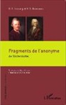 Gotthold Ephrai Lessing, Gotthold Ephraim Lessing, Hermann Samuel Reimarus - Fragments de l'anonyme