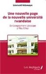 Léonard Nduwayo - Une nouvelle page de la nouvelle université rwandaise