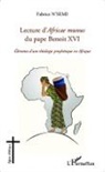 Fabrice N'Semi - Lecture d'Africae munus du pape Benoit XVI ; Eléments d'une théologie prophétique en Afrique