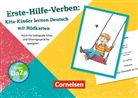 Deutsch lernen mit Fotokarten - Kita: Erste-Hilfe-Verben: Kita-Kinder lernen Deutsch mit Bildkarten