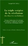 Georges Jibikilayi Njila - La triple exégèse de la révélation chez Hans Urs von Balthasar
