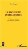 Yaovi Akakpo - La recherche en philosophie