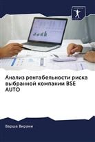 Varsha Virani - Analiz rentabel'nosti riska wybrannoj kompanii BSE AUTO