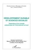 Marjori Filliastre, Marjorie Filliastre, Mario Mauger-Parat, Marion Mauger-Parat,  Meynaud, Hélène-Yvonne Meynaud - Développement durable et sciences sociales - Traductions d'un concept polysémique de l'international au local