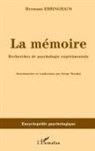 Hermann Ebbinghaus - La mémoire
