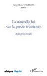 Gérard Koné Dogbemin - La nouvelle loi sur la presse ivoirienne