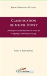 Joseph Cimbalanga Mulamba - Classification de Melvil Dewey