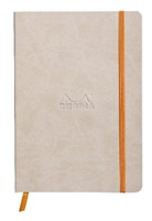 Clairefontaine - Rhodiarama flexi Blattes Notizbuch A5 80 Blatt liniert Papier elfenbein 90g, Beige