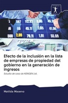 Matilda Maseno - Efecto de la inclusión en la lista de empresas de propiedad del gobierno en la generación de ingresos