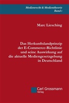 Marc Liesching - Das Herkunftslandprinzip der E-Commerce-Richtlinie und seine Auswirkung auf die aktuelle Mediengesetzgebung in Deutschland