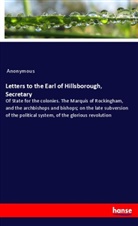 Anonymous - Letters to the Earl of Hillsborough, Secretary