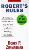 Doris P Zimmerman, Doris P. Zimmerman - Robert's Rules in Plain English