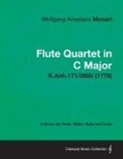 Wolfgang Amadeus Mozart - Flute Quartet in C Major - A Score for Flute, Violin, Viola and Cello K.Anh.171/285b (1778)