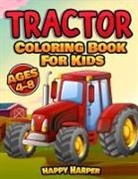 Harper Hall, Happy Harper, Harper Hall - Tractor Coloring Book