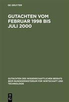 De Gruyter - Gutachten vom Februar 1998 bis Juli 2000